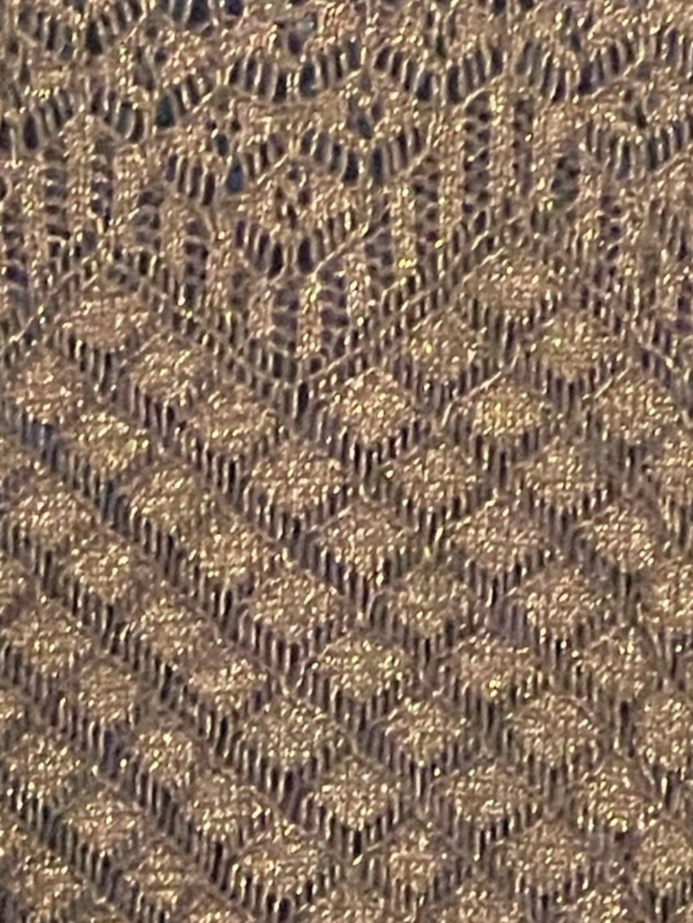 JEAN PIERRE GOLD AND BLACK OPEN KNIT SWEATER SIZE LARGE - Picture 4 of 8